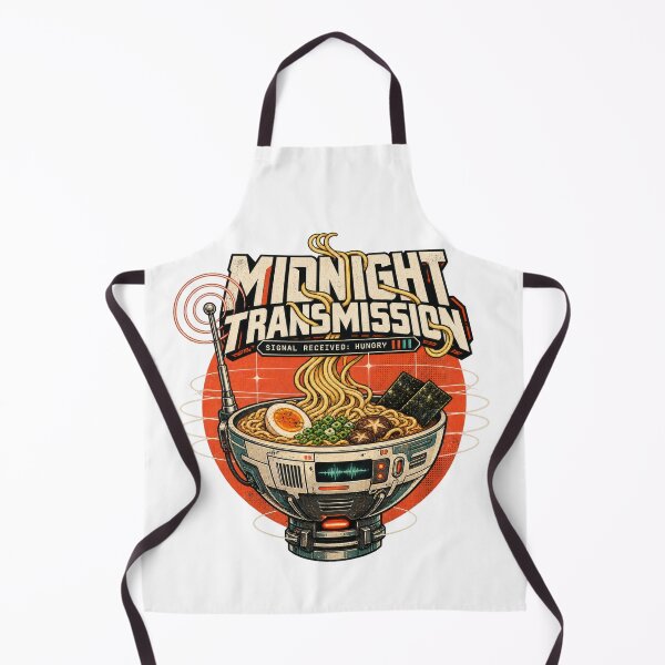 Item preview, Midnight Transmission Ramen Signal Hungry Retro Sci-Fi designed and sold by Trendy-Artistry.