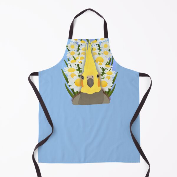 Item preview, Aesthetic Illustration of a Cockatiel with daisies designed and sold by FandomizedRose.