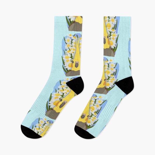 Item preview, Aesthetic Illustration of a Cockatiel with daisies designed and sold by FandomizedRose.