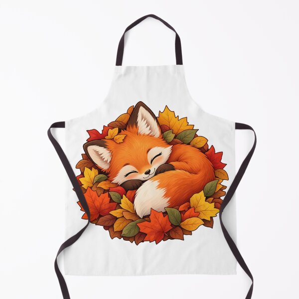 Item preview, Cute Sleeping Fox in Autumn Leaves – Cozy Fall Woodland Animal designed and sold by CreativeCharmCo.