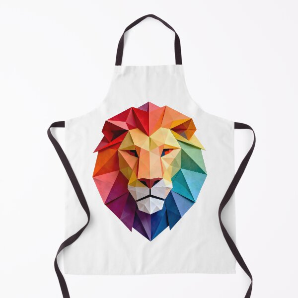 Item preview, 3D Papercraft Rainbow Lion Geometric Art designed and sold by Marcu Ioachim.
