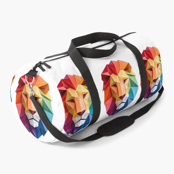 Item preview, 3D Papercraft Rainbow Lion Geometric Art designed and sold by Marcu Ioachim.
