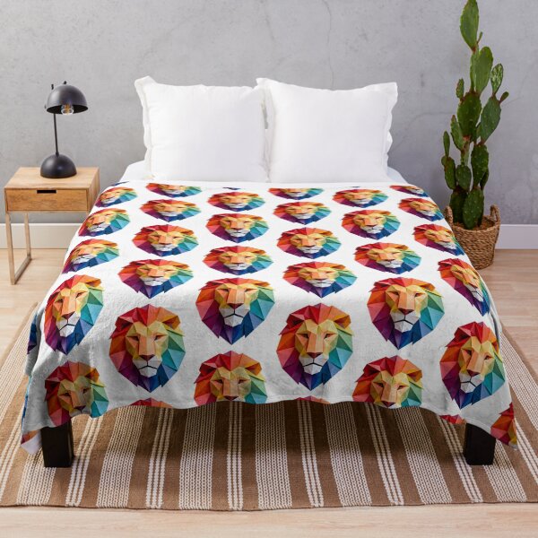 Item preview, 3D Papercraft Rainbow Lion Geometric Art designed and sold by Marcu Ioachim.