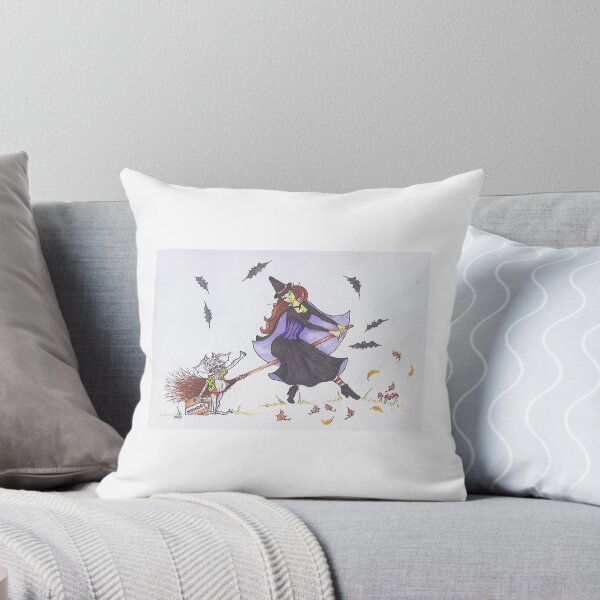 Item preview, Goblin asking a Witch for a lift on her broom designed and sold by Geraldine's Fairies.
