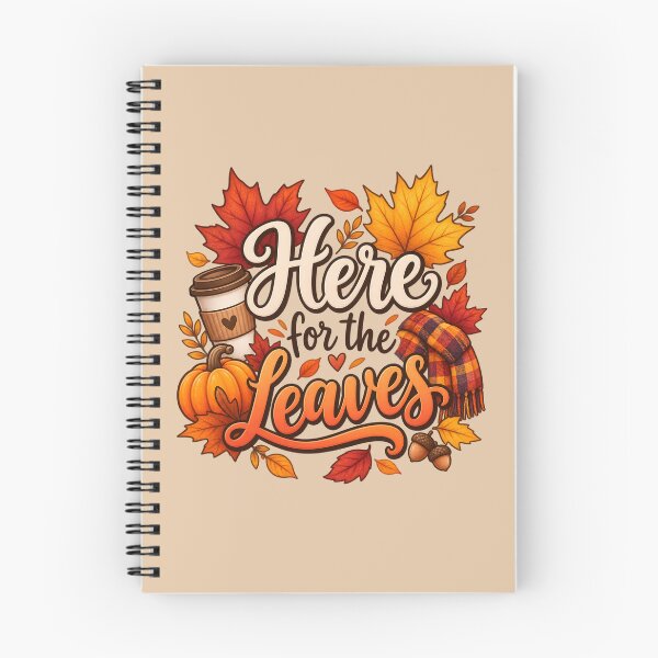 Item preview, Here for the Leaves – Cozy Autumn Coffee & Fall Vibes designed and sold by blankTeeShirt.