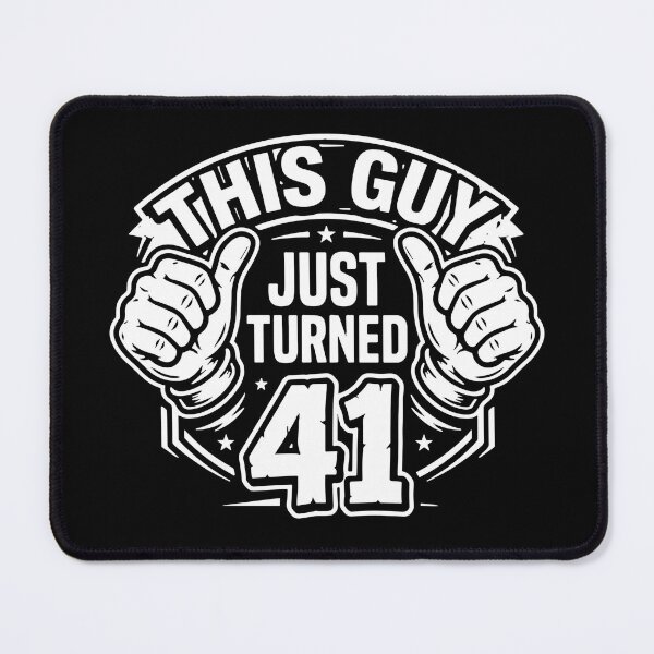 Item preview, This Guy Just Turned 41 Men's Birthday Fortieth First Celebration designed and sold by SofiBlair.