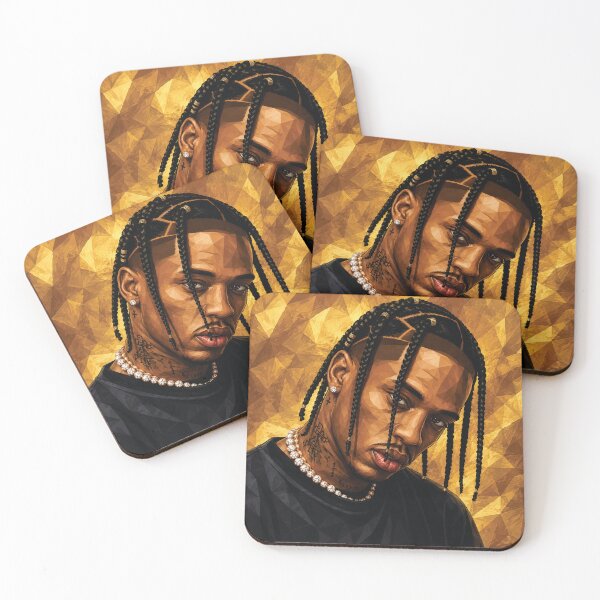 Item preview, Travis Scott Cactus Jack Rapper Music Art designed and sold by LEGENDS ICONART GALLERY.
