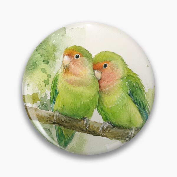 Item preview, Lovebirds' cuddle designed and sold by JardinAquarel.