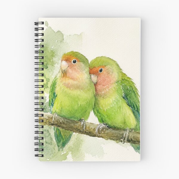 Item preview, Lovebirds' cuddle designed and sold by JardinAquarel.