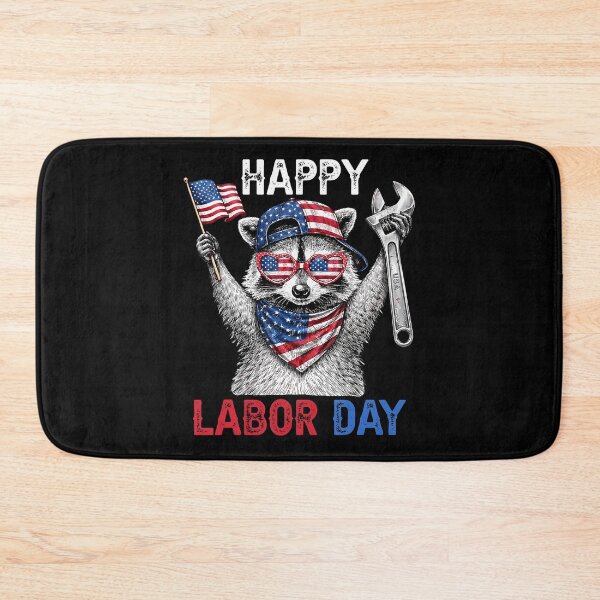 Item preview, Happy Labor Day Raccoon Us American Flag  designed and sold by Krwasatoune.