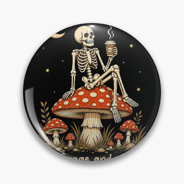 Item preview, Full Of Rage And Whimsy Skeleton Mushroom Halloween designed and sold by jerrimisty889.