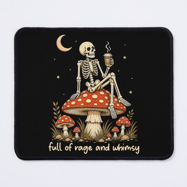 Item preview, Full Of Rage And Whimsy Skeleton Mushroom Halloween designed and sold by jerrimisty889.