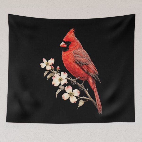 Item preview, Birding Gifts For Women Northern Cardinal Dogwood Art designed and sold by Krwasatoune.