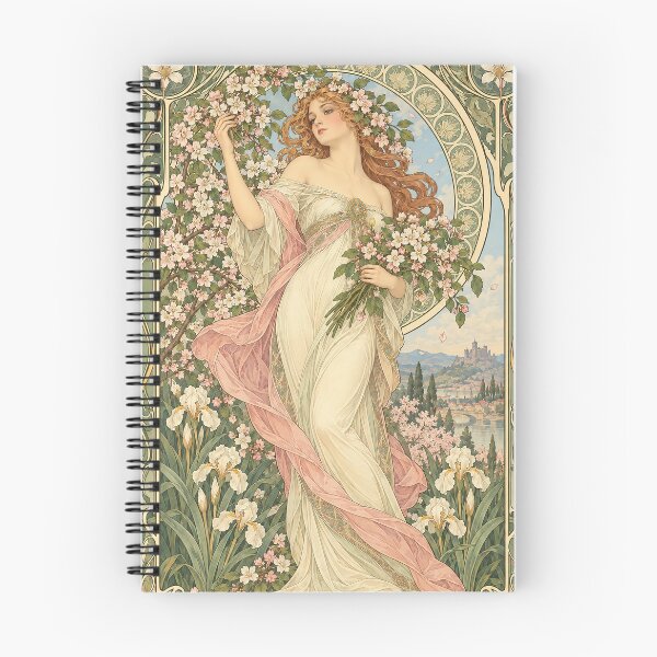 Item preview, Alphonse Mucha Spring 1898 designed and sold by maniacfitness.