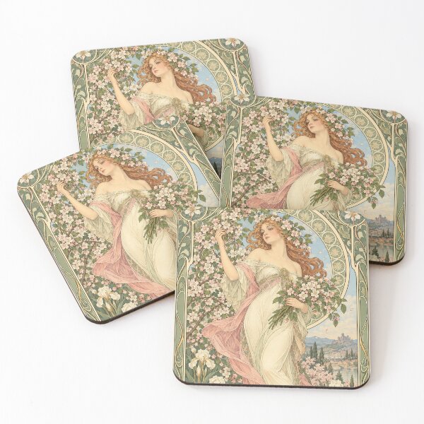 Item preview, Alphonse Mucha Spring 1898 designed and sold by maniacfitness.