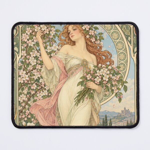 Item preview, Alphonse Mucha Spring 1898 designed and sold by maniacfitness.