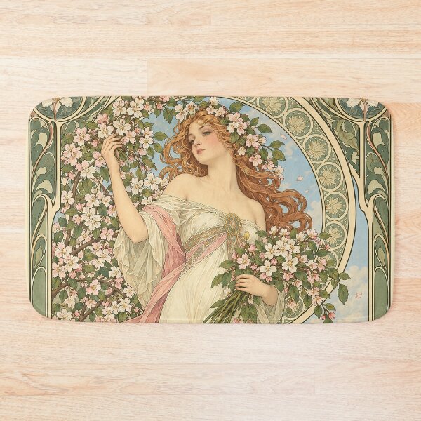 Item preview, Alphonse Mucha Spring 1898 designed and sold by maniacfitness.