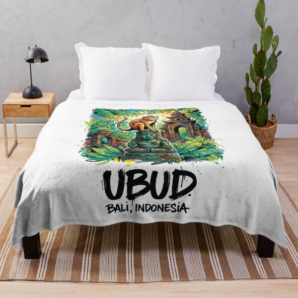 Item preview, Ubud Monkey Forest Bali Indonesia Art designed and sold by Merch by Das Design Studio.