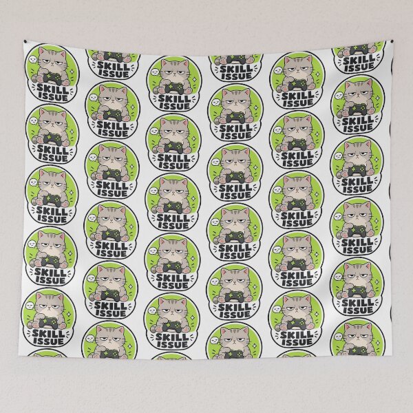 Item preview, Grumpy Cat Gift - Skill Issue Gaming designed and sold by RedRubyBubble.