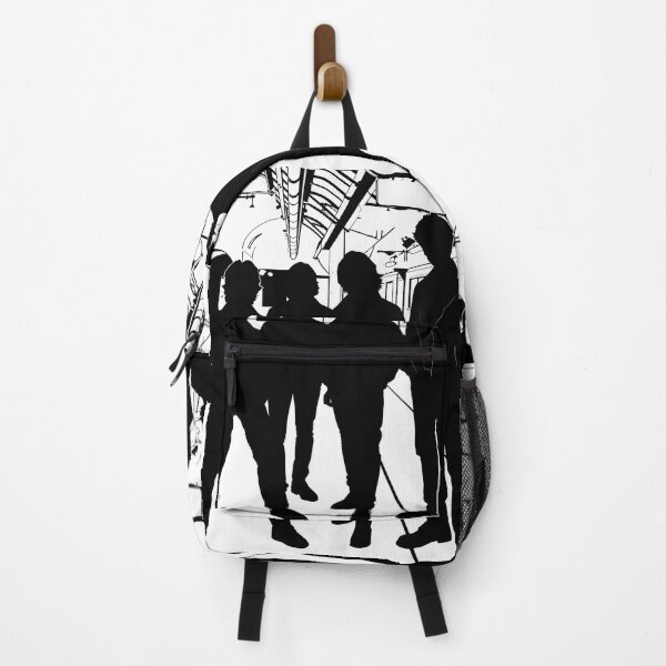 Item preview, Rock Band Train Station Silhouette - Black and White Pop Art designed and sold by Daniela`s shop.
