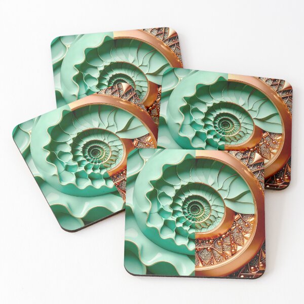 Item preview, Duality of Celadon Porcelain and Copper Filigree designed and sold by Vicky Brago-Mitchell®.