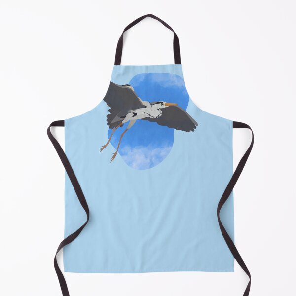 Item preview, Illustration of a Grey Heron flying designed and sold by FandomizedRose.