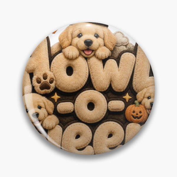 Item preview, Howl-O-Ween Golden Retriever Puppies designed and sold by Chic Threads Shop.