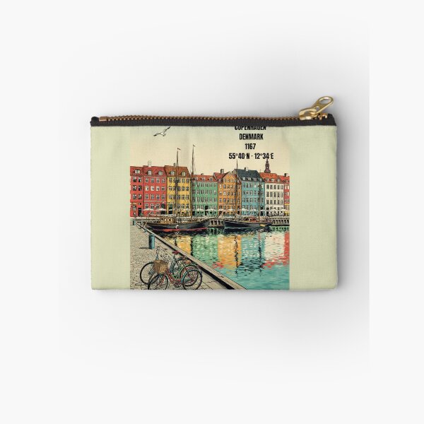 Item preview, Copenhagen Denmark Retro Comic City Portrait No. 01 designed and sold by Malaryk.