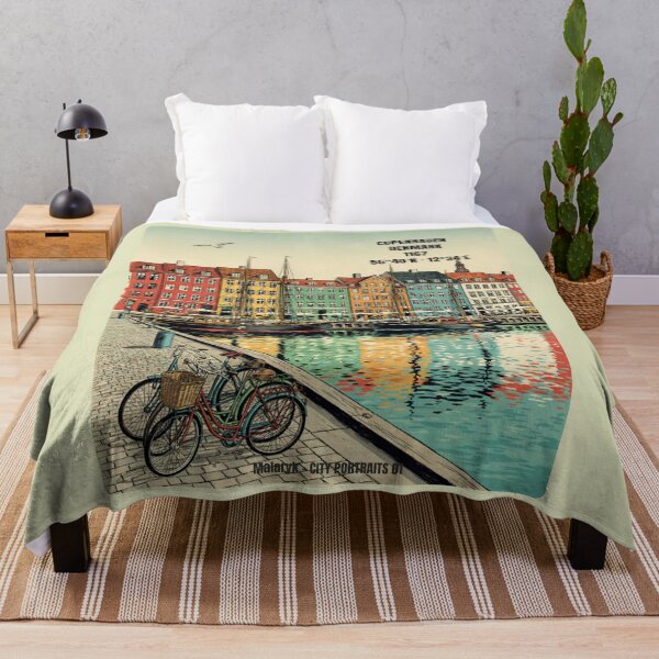 Item preview, Copenhagen Denmark Retro Comic City Portrait No. 01 designed and sold by Malaryk.