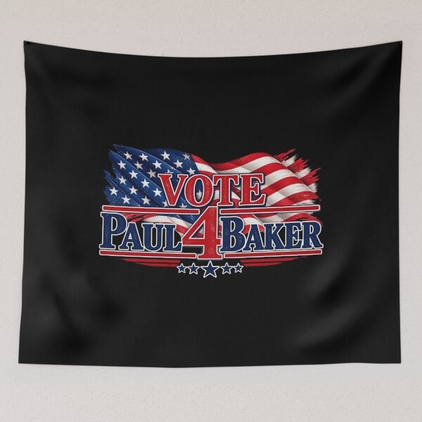Item preview, Vote Paul 4 Baker - American Flag designed and sold by HoneyMonday.