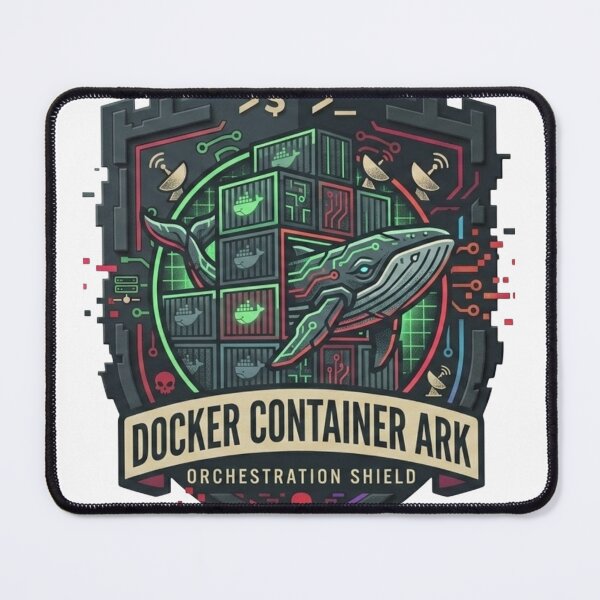 Item preview, Docker Container Ark Orchestration Shield DevOps Cloud Engineer Badge designed and sold by TechNexusPrints.