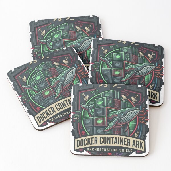 Item preview, Docker Container Ark Orchestration Shield DevOps Cloud Engineer Badge designed and sold by TechNexusPrints.