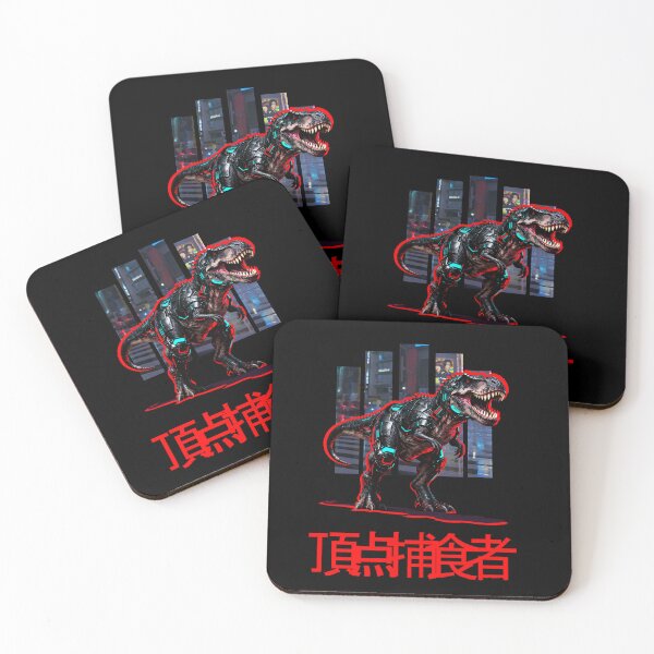 Item preview, Cyberpunk T-Rex Apex Predator Japanese Kanji Neon designed and sold by Edwere.