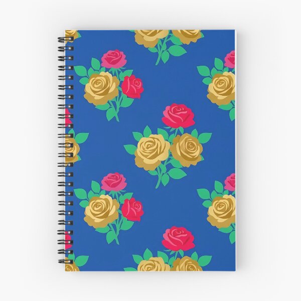 Item preview, Electric Blue and Gold Rose Floral Design designed and sold by Lasofficial.