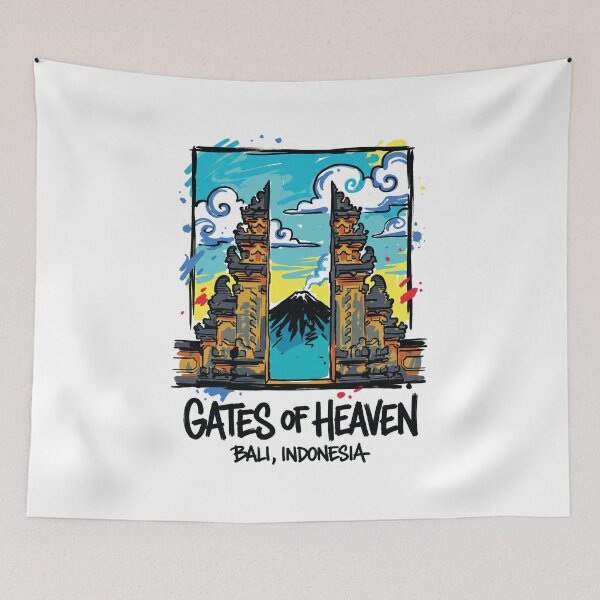 Item preview, Gates of Heaven Lempuyang Temple Bali Art designed and sold by Merch by Das Design Studio.