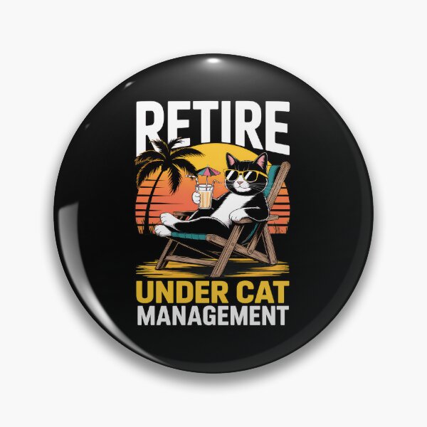 Item preview, Retire Under Cat Management Funny Cat Beach Vacation designed and sold by Dmo3HarkoArt.