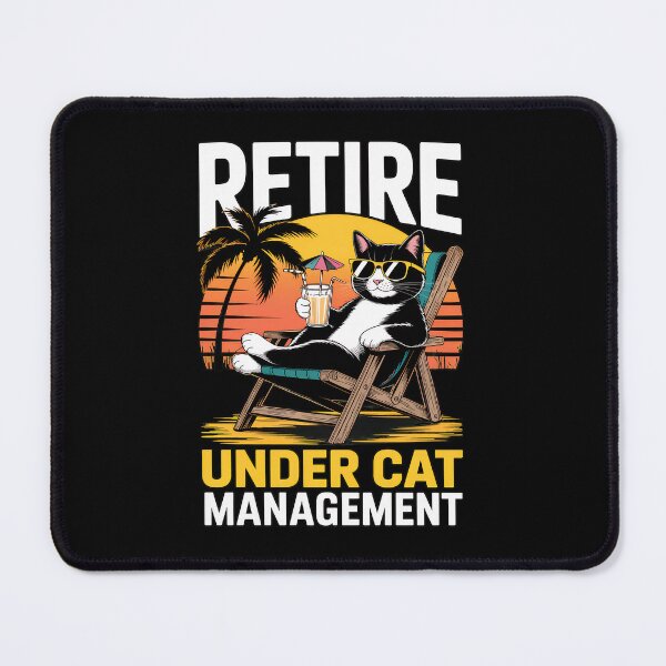 Item preview, Retire Under Cat Management Funny Cat Beach Vacation designed and sold by Dmo3HarkoArt.