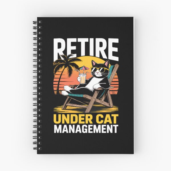 Item preview, Retire Under Cat Management Funny Cat Beach Vacation designed and sold by Dmo3HarkoArt.