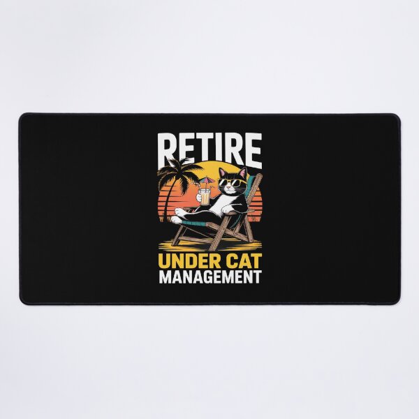 Item preview, Retire Under Cat Management Funny Cat Beach Vacation designed and sold by Dmo3HarkoArt.