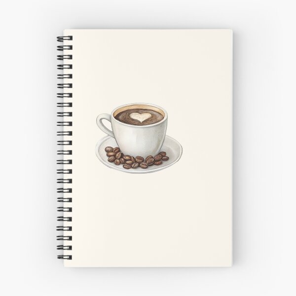 Item preview, Watercolor Coffee Cup with Heart Latte Art designed and sold by AlinaMel.