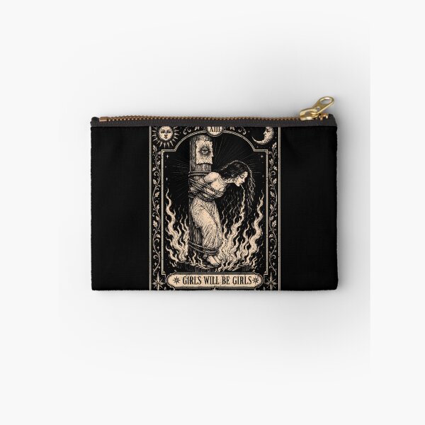 Item preview, Girls Will Be Girls Funny Witch Cigarette Tarot Card Graphic  designed and sold by Krwasatoune.