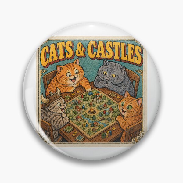 Item preview, Cats And Castles Board Game Night Fantasy Kitten Retro designed and sold by Yellowriversss.