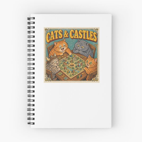 Item preview, Cats And Castles Board Game Night Fantasy Kitten Retro designed and sold by Yellowriversss.