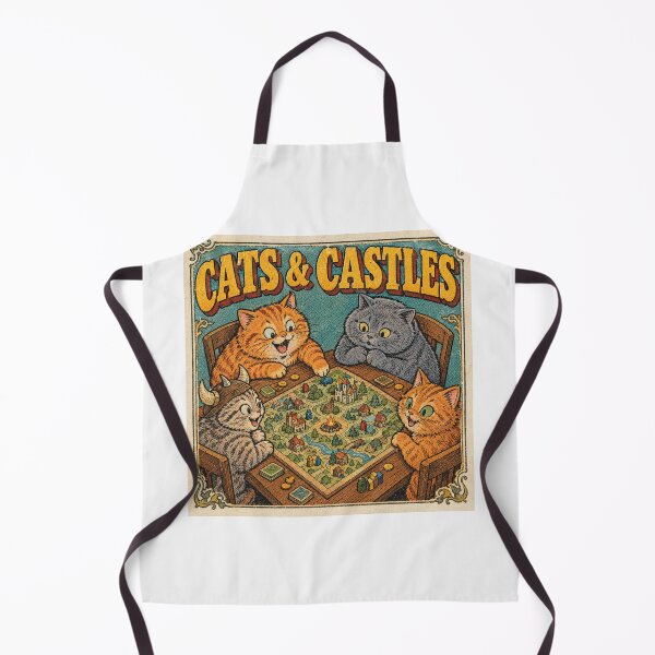 Item preview, Cats And Castles Board Game Night Fantasy Kitten Retro designed and sold by Yellowriversss.