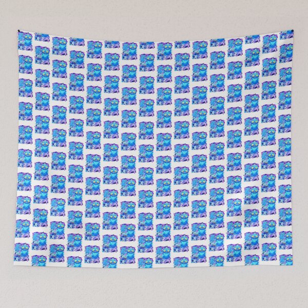 Item preview, Cute Derpy Blue Tiger Anime Art | Limited Edition designed and sold by thedesigneranas.