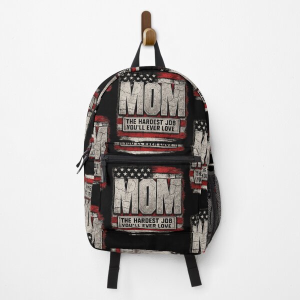 Item preview, Mom The Hardest Job You'll Ever Love American Flag Vintage Gift designed and sold by DevilMayCrySh.