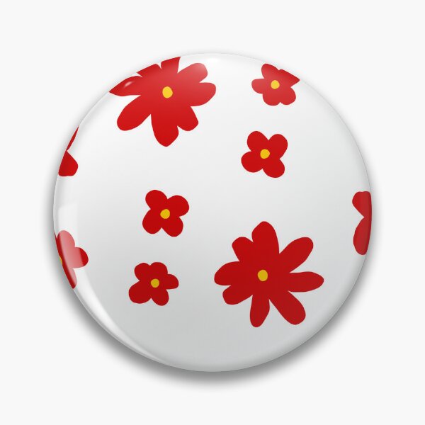 Item preview, Mini Red Flowers Doodle Pattern designed and sold by การออกแบบคิงซาคาอิ.