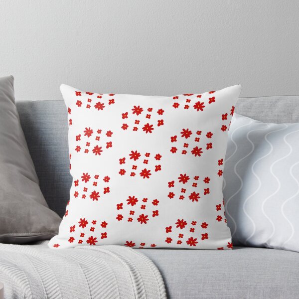 Item preview, Mini Red Flowers Doodle Pattern designed and sold by การออกแบบคิงซาคาอิ.