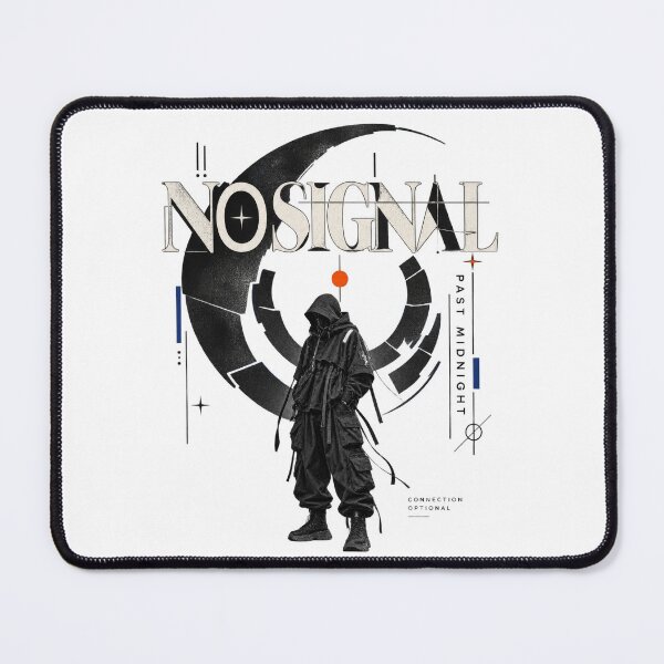 Item preview, No Signal Dark Techwear Offline Cyberpunk Streetwear designed and sold by Trendy-Artistry.