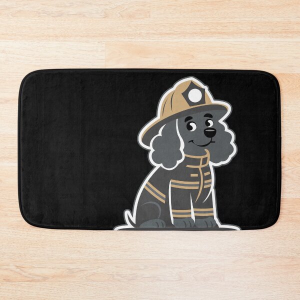 Item preview, Firefighter Poodle Cartoon Illustration Design designed and sold by AhmedZouita.